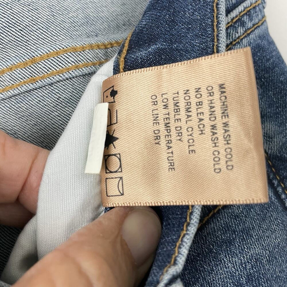 Driftwood Jackie Skinny Cigarette Jeans Size 27 x 29 Embroidered Bird Artsy Boho - Picture 12 of 12